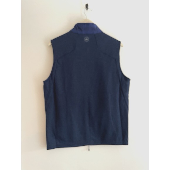 Peter Millar Fuse Elite Flannel Hybrid Vest Men Size Medium Plaid Blue Golf New - Picture 5 of 11